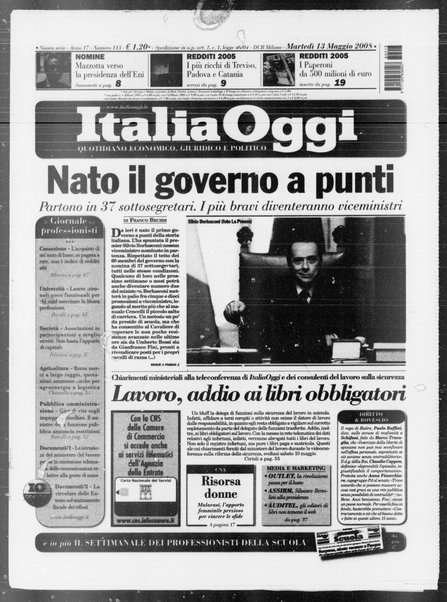 Italia oggi : quotidiano di economia finanza e politica